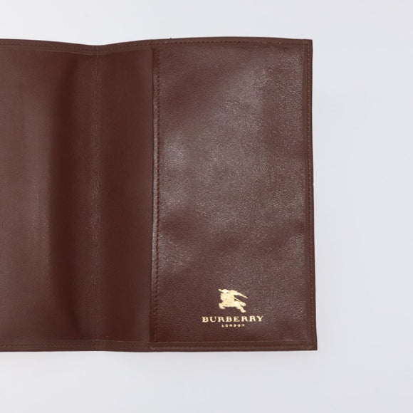 BURBERRY Nova Check Day Planner Cover Canvas Beige Auth am8273