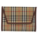 BURBERRY Nova Check Day Planner Cover Canvas Beige Auth am8273-13