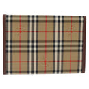 BURBERRY Nova Check Day Planner Cover Canvas Beige Auth am8273-2