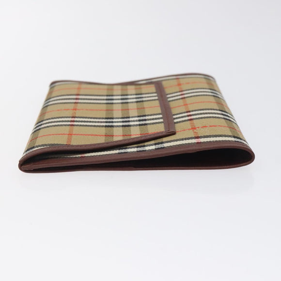 BURBERRY Nova Check Day Planner Cover Canvas Beige Auth am8273