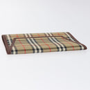 BURBERRY Nova Check Day Planner Cover Canvas Beige Auth am8273-5