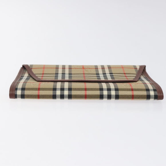 BURBERRY Nova Check Day Planner Cover Canvas Beige Auth am8273