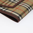 BURBERRY Nova Check Day Planner Cover Canvas Beige Auth am8273-14