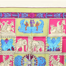 HERMES Carre 90 Scarf ""TORANA"" Silk Pink Auth am8276-3