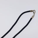 Baccarat heart Necklace Crystal Glass Blue Auth am8279-10