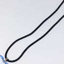 Baccarat heart Necklace Crystal Glass Blue Auth am8279-9