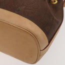 ETRO Paisley Shoulder Bag PVC Brown Gold Auth am8283-9