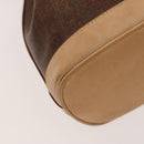 ETRO Paisley Shoulder Bag PVC Brown Gold Auth am8283-14