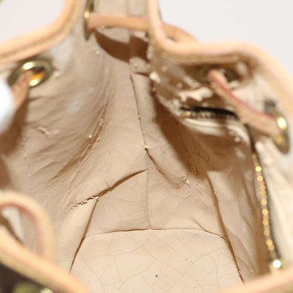 ETRO Paisley Shoulder Bag PVC Brown Gold Auth am8283