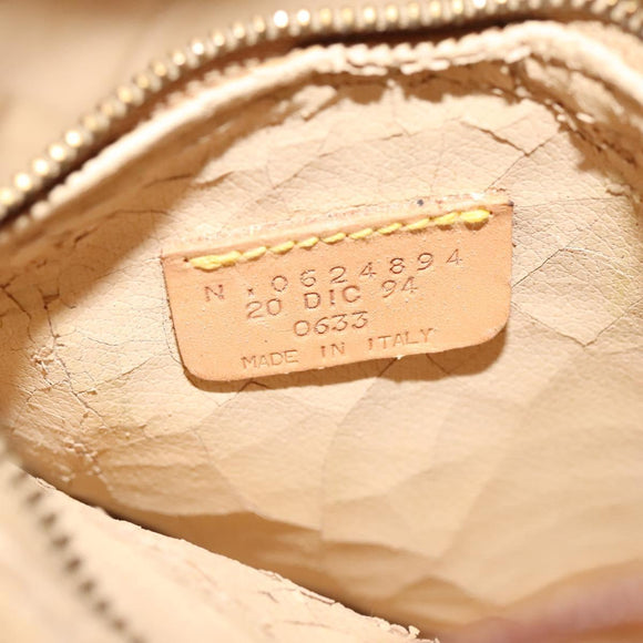 ETRO Paisley Shoulder Bag PVC Brown Gold Auth am8283