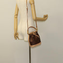 ETRO Paisley Shoulder Bag PVC Brown Gold Auth am8283-22