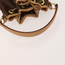 ETRO Paisley Shoulder Bag PVC Brown Gold Auth am8283-7