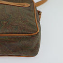 ETRO Paisley Schoudertas PVC Bruin Goud Auth am8284-14