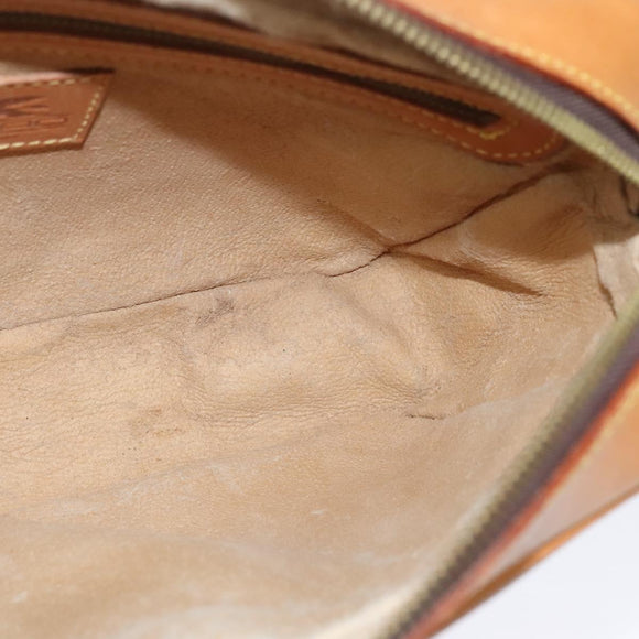 ETRO Paisley Schoudertas PVC Bruin Goud Auth am8284