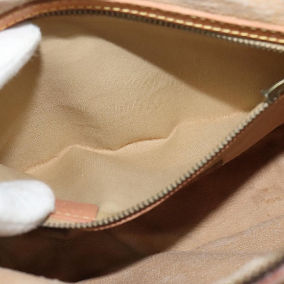 ETRO Paisley Shoulder Bag PVC Brown Gold Auth am8284