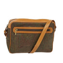 ETRO Paisley Shoulder Bag PVC Brown Gold Auth am8284-1
