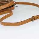 ETRO Paisley Shoulder Bag PVC Brown Gold Auth am8284-7