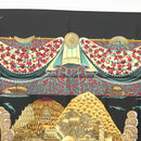 HERMES Carre 90 Scarf ""L ATLANTIDE"" Silk Black Auth am8297-3