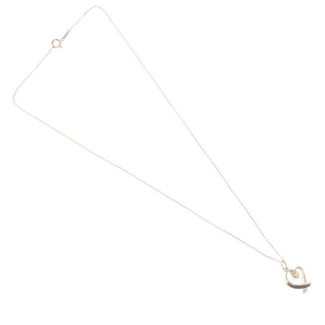 TIFFANY&Co. Loving heart Necklace Ag925 Silver Auth am8306 - 0