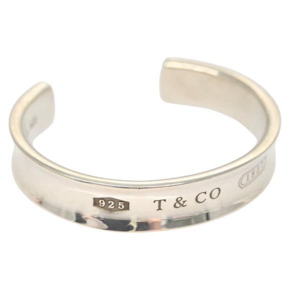 TIFFANY&Co. Wide Bangle Bracelet Ag925 Silver Auth am8307