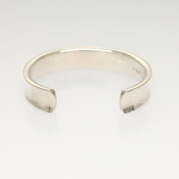 TIFFANY&Co. Wide Bangle Bracelet Ag925 Silver Auth am8307