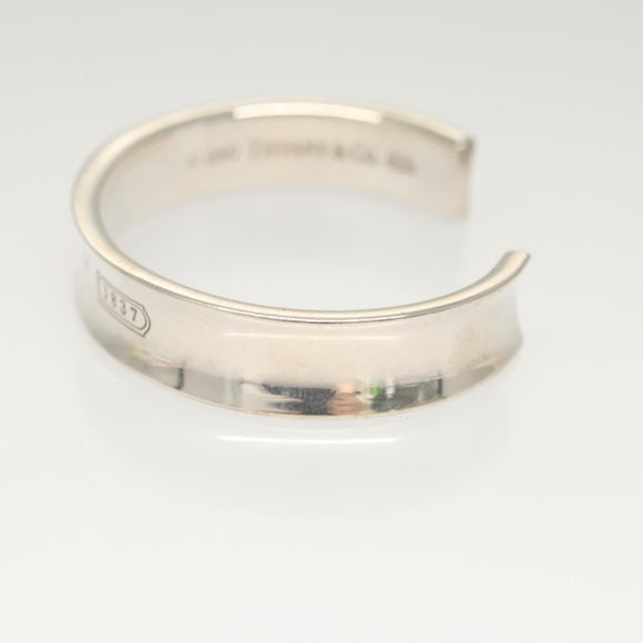 TIFFANY&Co. Wide Bangle Bracelet Ag925 Silver Auth am8307