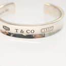 TIFFANY&Co. Wide Bangle Bracelet Ag925 Silver Auth am8307-7
