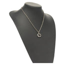 GUCCI Interlocking Necklace Ag925 Silver Auth am8310-1