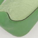 ETRO Paisley Shoulder Bag Canvas Green Silver Auth am8312-15