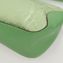 ETRO Paisley Shoulder Bag Canvas Green Silver Auth am8312-16