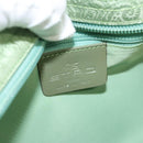 ETRO Paisley Shoulder Bag Canvas Green Silver Auth am8312-11