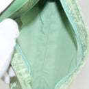 ETRO Paisley Shoulder Bag Canvas Green Silver Auth am8312-12