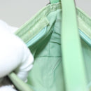 ETRO Paisley Shoulder Bag Canvas Green Silver Auth am8312-19