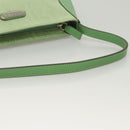 ETRO Paisley Shoulder Bag Canvas Green Silver Auth am8312-7