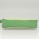 ETRO Paisley Shoulder Bag Canvas Green Silver Auth am8312-5