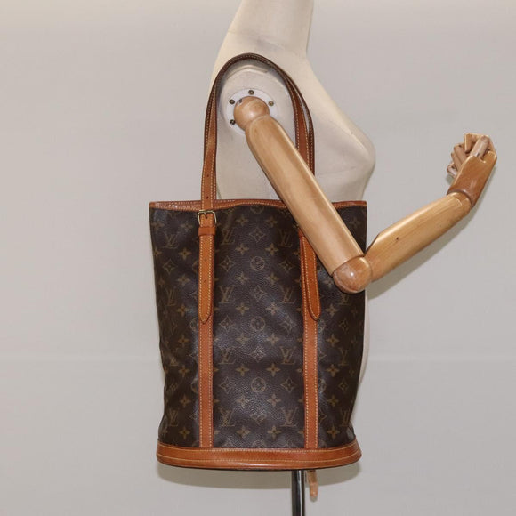 LOUIS VUITTON Monogram Bucket GM Shoulder Bag M42236 LV Auth am8316