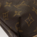 LOUIS VUITTON Monogram Trousse Demi Ronde Cosmetic Pouch M47520 LV Auth am8318-16