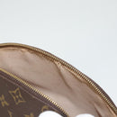 LOUIS VUITTON Monogram Trousse Demi Ronde Cosmetic Pouch M47520 LV Auth am8318-9