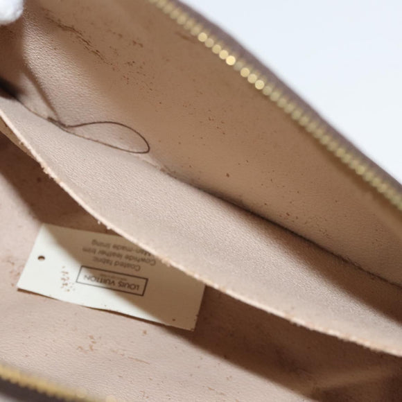 LOUIS VUITTON Monogram Trousse Demi Ronde Cosmetic Pouch M47520 LV Auth am8318