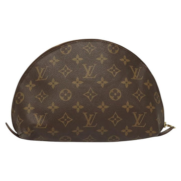 LOUIS VUITTON Monogram Trousse Demi Ronde Cosmetic Pouch M47520 LV Auth am8318 - 0