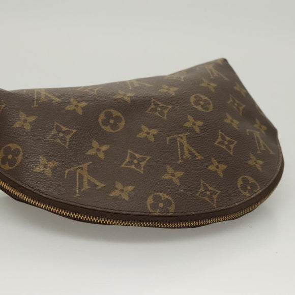 LOUIS VUITTON Monogram Trousse Demi Ronde Cosmetic Pouch M47520 LV Auth am8318