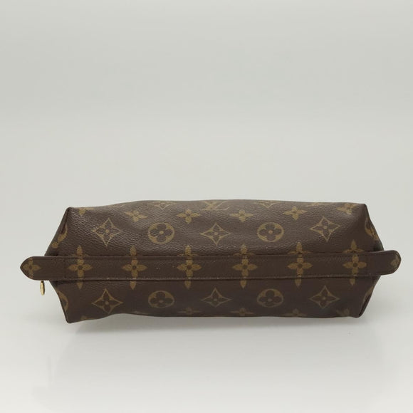 LOUIS VUITTON Monogram Trousse Demi Ronde Cosmetic Pouch M47520 LV Auth am8318
