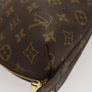 LOUIS VUITTON Monogram Trousse Demi Ronde Cosmetic Pouch M47520 LV Auth am8318-7