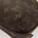 LOUIS VUITTON Monogram Trousse Demi Ronde Cosmetic Pouch M47520 LV Auth am8318-14