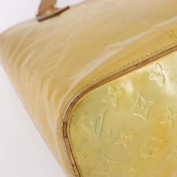 LOUIS VUITTON Monogram Vernis Houston Hand Bag Gris M91053 LV Auth am8319