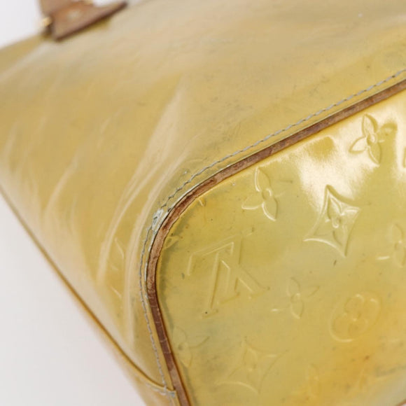 LOUIS VUITTON Monogram Vernis Houston Hand Bag Gris M91053 LV Auth am8319