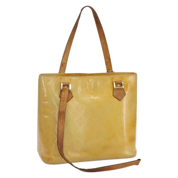 LOUIS VUITTON Monogram Vernis Houston Hand Bag Gris M91053 LV Auth am8319