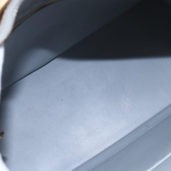 LOUIS VUITTON Monogram Vernis Houston Hand Bag Gris M91053 LV Auth am8319