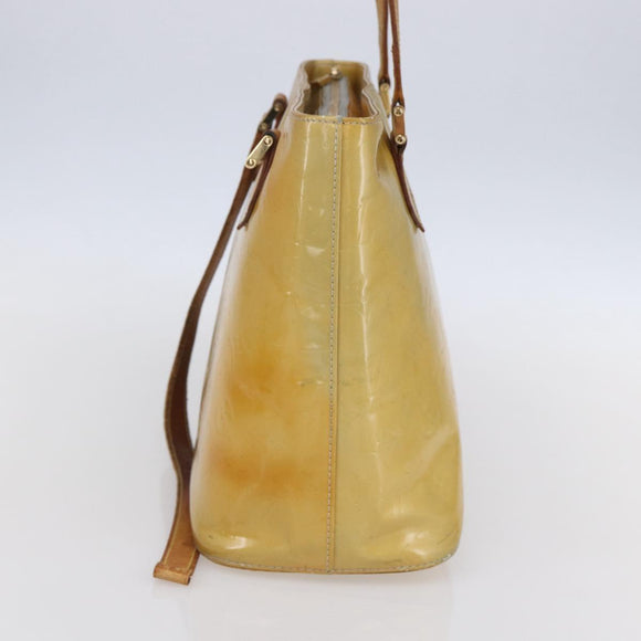 LOUIS VUITTON Monogram Vernis Houston Hand Bag Gris M91053 LV Auth am8319