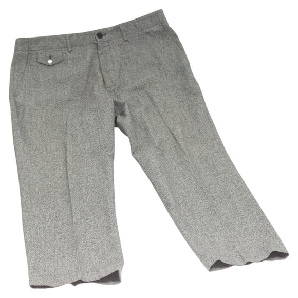 LOUIS VUITTON Bottoms Pants Cotton Gray LV Auth am8342
